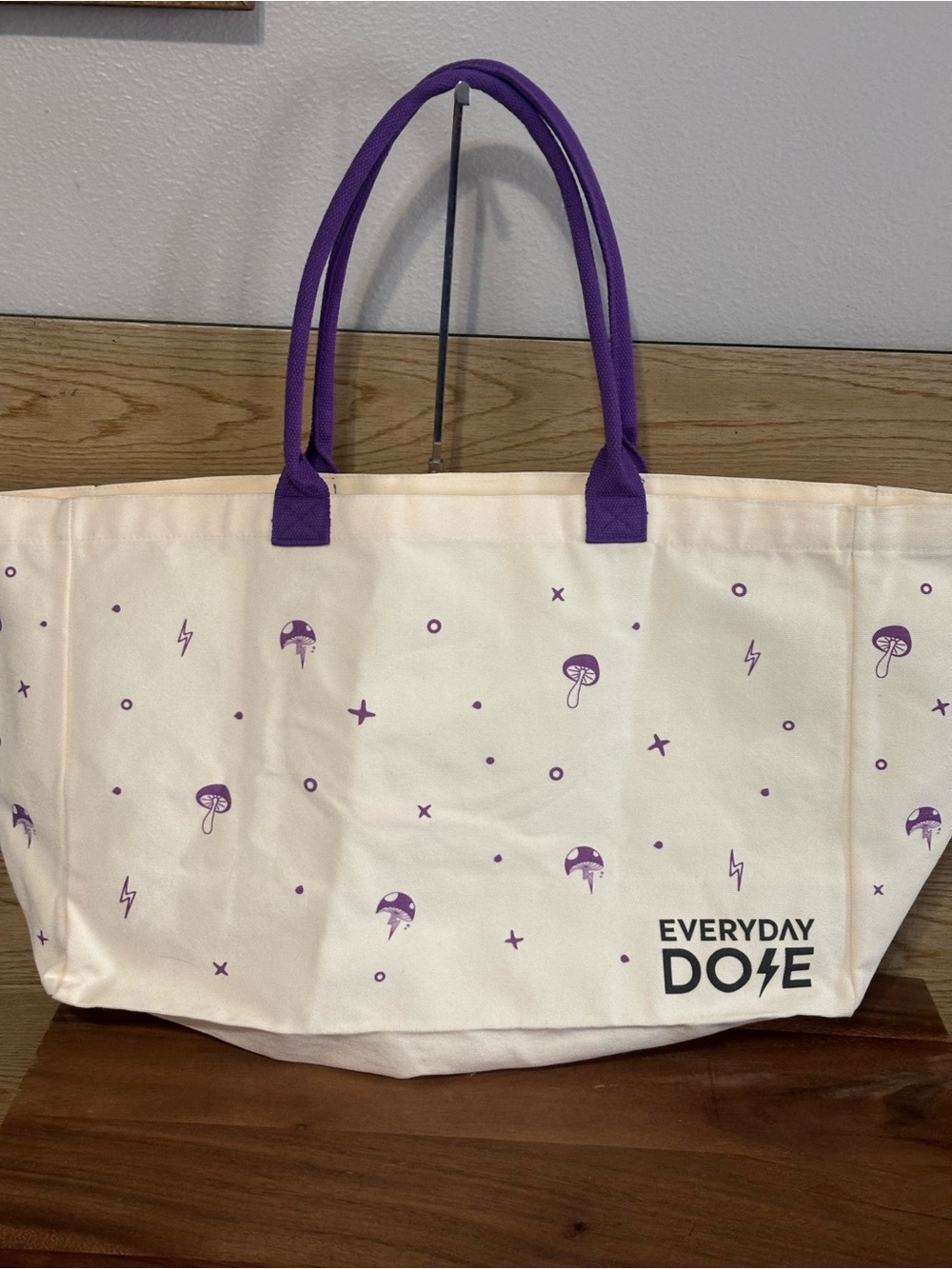 Everyday Dose XL Mushroom Canvas Tote